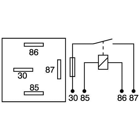 OEX MINI RELAY 12V NORMALLY OPEN - FUSED 30A