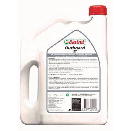 Castrol OUTBOARD 2T 2 Stroke Oil 4L 3377729