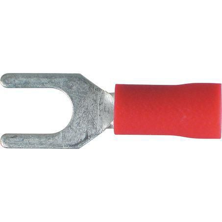 OEX Crimp Terminal Spade Red Terminal Entry 4.3 x 0.8mm Vinyl 100 Pce