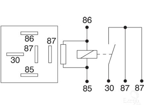 OEX Mini Relay 24V Normally Open 20A - Resistor Protected