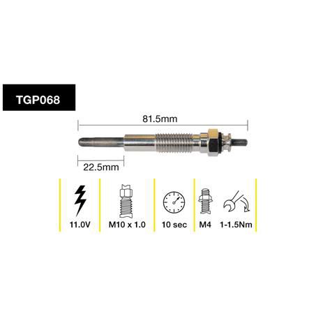 Tridon Glow Plug 11.0V TGP068