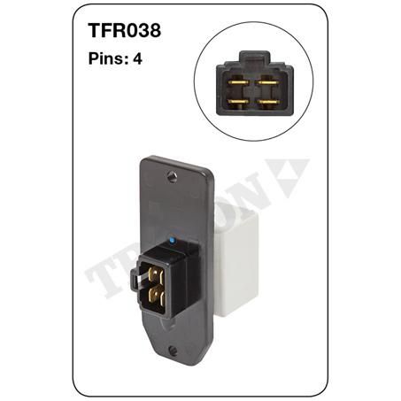 Tridon Heater Fan Resistor TFR038
