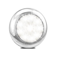 LED AUTO LAMPS LEDAUT 12V Round Backup Lamp With Chrome Flange And 10 LEDs