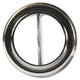 OEX Louvre Round Black Plastic With Chrome Edge LVX028