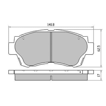 RDA PHANTOM CERAMIC BRAKE PAD SET LEXUS TOYOTA RDC1209