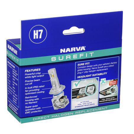 Narva H7 LED Headlight Bulb Surefit 18427
