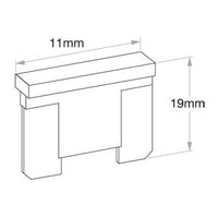 OEX Micro Blade Fuse 20A Yellow 50 Pce
