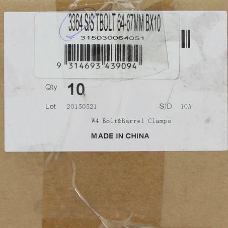 Ideal T-Bolt Hose Clamp 64-67mm 3364