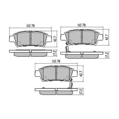 RDA PHANTOM CERAMIC BRAKE PAD SET NISSAN TOYOTA RDC1660