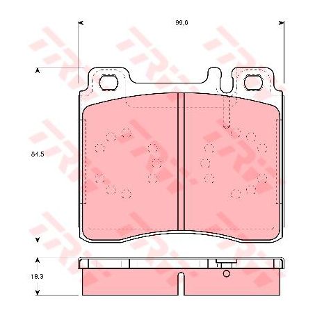 TRW Brake Pad Set (DB1284)