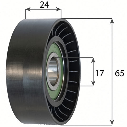 Engine Idler Pulley - 38WI007