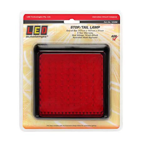 LED AUTO LAMPS LEDAUT 12/24V Stop/Tail Lamp 64 LEDs With 30cm Wire