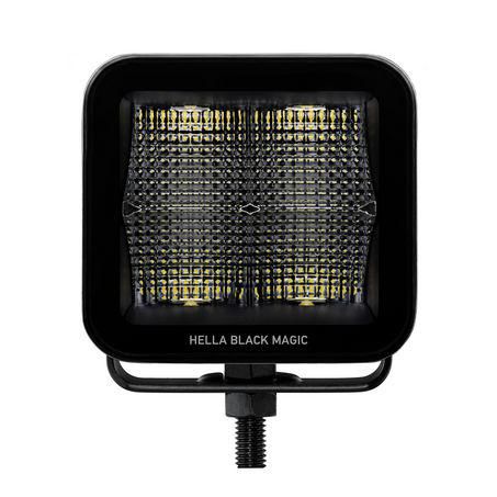 Hella Black Magic 3.2 inch LED Cube - Flood Beam 1FA 358 176-851