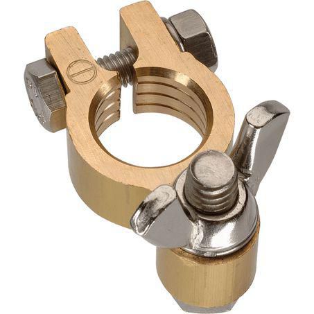 PROJECTA Battery Terminal Forged Brass Wingnut Negative 1pk