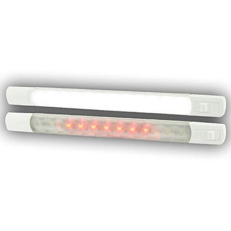 HELLA WHITE/RED SLIM LED STRIP LAMP 12V 2JA958121001