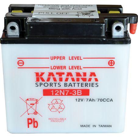 Katana Motorcycle Battery - Conventional 12N7-3B