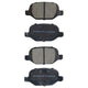 RDA BRAKES RDA GP Max General Purpose Low Metallic Brake Pad Set RDB2089