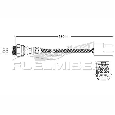Fuelmiser Oxygen Sensor COS5129