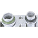 OEX Evaporator Core Plate and Fin Inlet Fitting Pad Outlet Fitting Pad EVX056