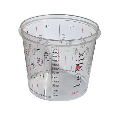 1.4L LE Mix SuperCup Calibrated – Accurate Paint & Solvent Measuring Cup