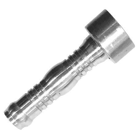 Burgaflex Aluminium Fitting # 6 Weld On - Burgaclip #6 Straight 54743-06-06A-K