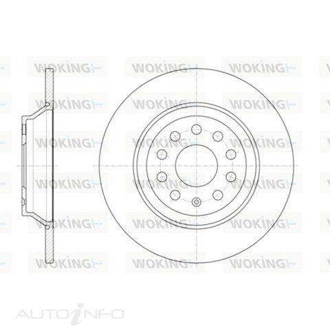 BRAKE DISC REAR AUDI VW 300mm D61587.00