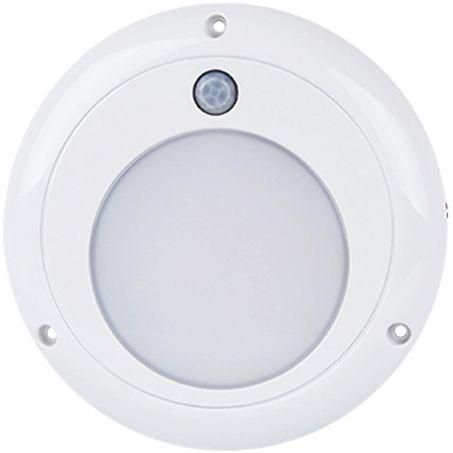 LED Autolamps Large Round Interior/Exterior Lamp, Pir 13118WM-PIR