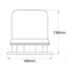 ECCO LED Beacon Amber 12 or 24V Permanent Mount ACX2375