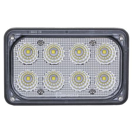 Blacktips LED Agricultural Rectangular Work Light 28W Flood Beam Flush Mount BLB0528