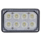 Blacktips LED Agricultural Rectangular Work Light 28W Flood Beam Flush Mount BLB0528