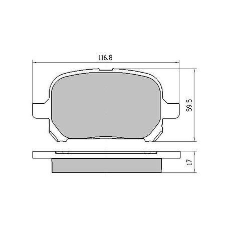 RDA PHANTOM CERAMIC BRAKE PAD SET LEXUS TOYOTA RDC1345