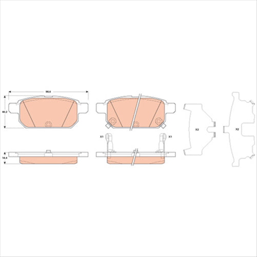 TRW Brake Pad Set