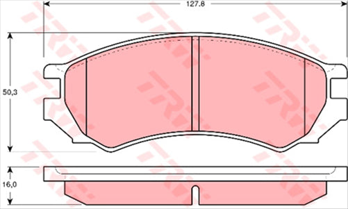 TRW Brake Pad Set (DB1214)