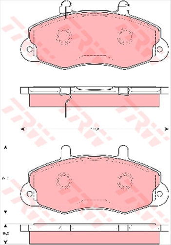 TRW Brake Pad Set (DB1340)