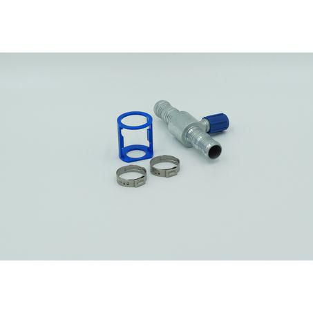 Burgaflex Steel Fitting # 12 Splicer Reduced Burgaclip #12 Straight With R134a Port SCX1594-3