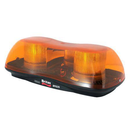 BRITAX Led Beacon Amber 10-30v 3 Bolt Mount Amber Lens H123mm IP67 BF620-00