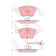 TRW Brake Pad Set Inc. Wear Sensor