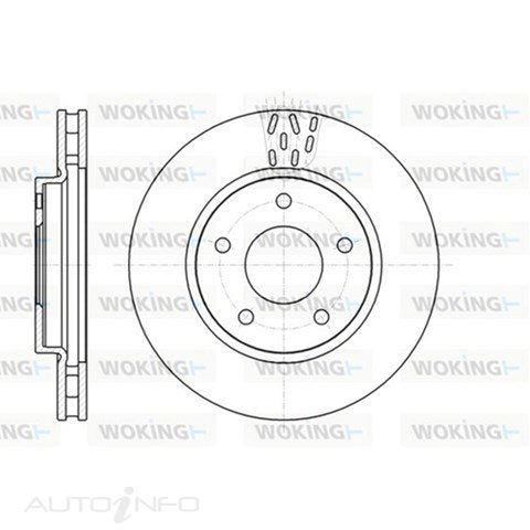 BRAKE DISC FRONT MITSUBISHI 276mm - D61291.10