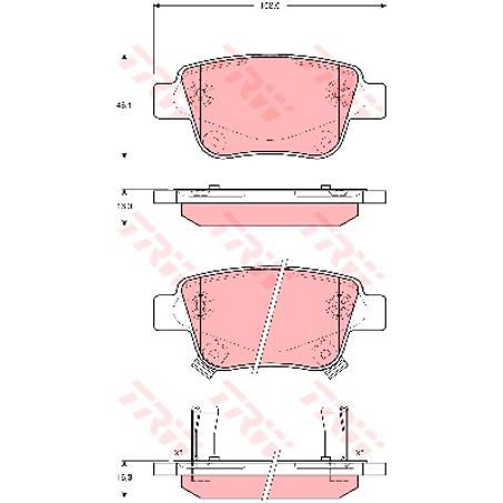 TRW Brake Pad Set (DB1914)
