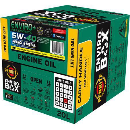 Penrite Enviro+ 5W-40 Engine Oil Enviro Box 20L