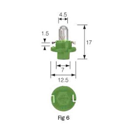 Narva Dash Panel Bax8.4 Globe 12V 2W 47752