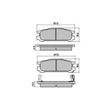 RDA PHANTOM CERAMIC BRAKE PAD SET ISUZU ASKA SUBARU RDC1186
