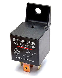 Relay 24V 30A Resistor Twin Contact / Output - 23-403