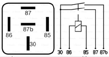 Relay 24V 30A Resistor Twin Contact / Output - 23-403