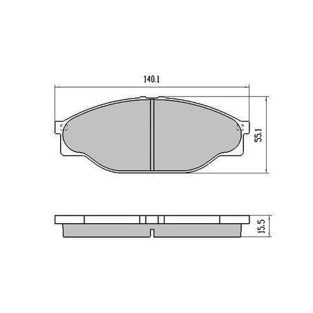 RDA PHANTOM CERAMIC BRAKE PAD SET GREAT WALL NISSAN TOYOTA RDC1205