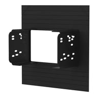 Universal Black Double DIN Dash Trim Plate | Blank Radio Bezel for Custom Installations