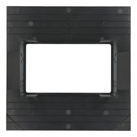 Universal Black Double DIN Dash Trim Plate | Blank Radio Bezel for Custom Installations