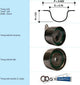 T/BELT TEN KIT FOR MAZ MIT NIS 104*25 94036 - KTBA054