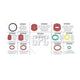 OEX Universal Molded Seal Kit European Box 59 Pieces