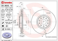 D/ROTOR FR SKO VW TIG 17> 314*30*27 VENT 5STUD 65id 49.6 - 09.B635.11